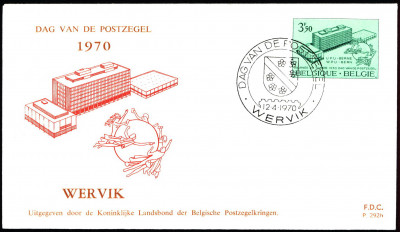 Belgia FDC 1970 Mi 1586  Stamp Day [292h-VERVIK]